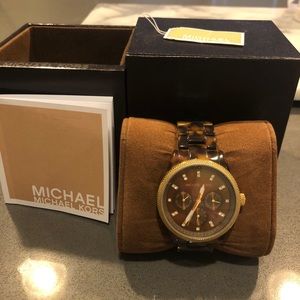 Michael Kors Tortoise Shell Watch
